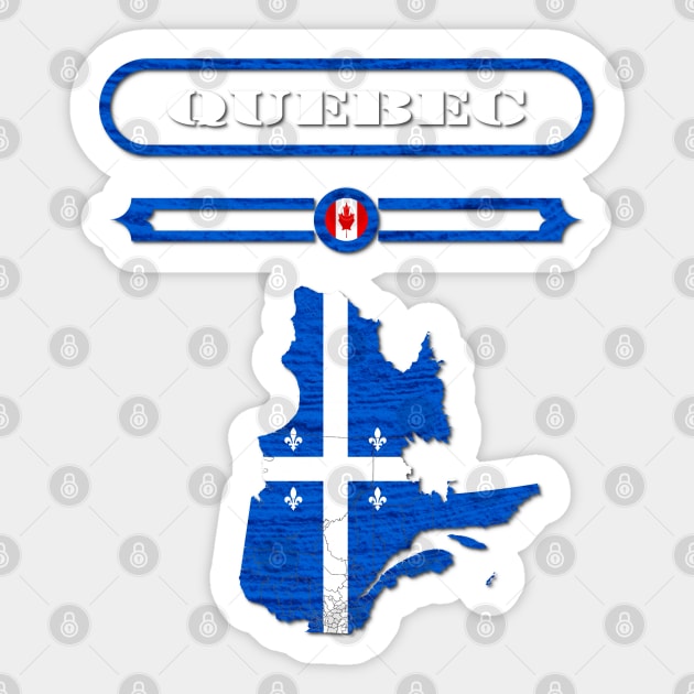 QUEBEC, CANADA, MAP OF QUEBEC. SAMER BRASIL Sticker by Samer Brasil